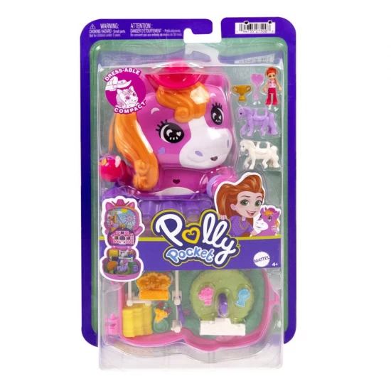 Set gentuta animalut ponei la rodeo cu accesorii Polly Pocket Set gentuta animalut ponei la rodeo cu accesorii Polly Pocket