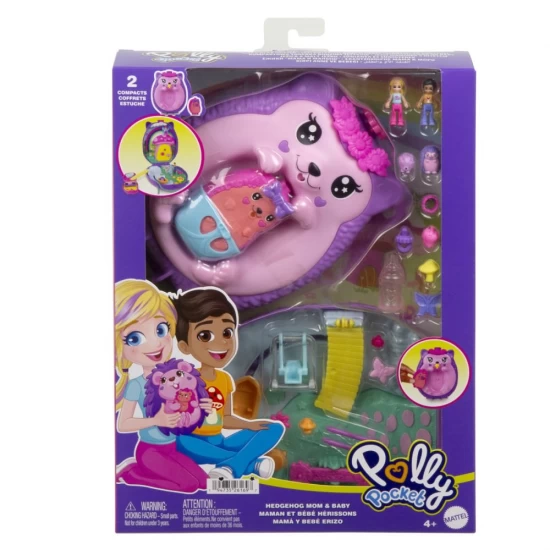 Set gentuta Polly Pocket arici mama si puiul Set gentuta Polly Pocket arici mama si puiul