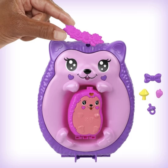 Set gentuta Polly Pocket arici mama si puiul Set gentuta Polly Pocket arici mama si puiul