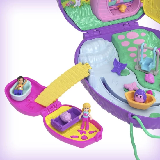 Set gentuta Polly Pocket arici mama si puiul Set gentuta Polly Pocket arici mama si puiul