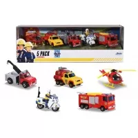 Set 5 vehicule din metal Pompierul Sam