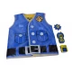 Set de interventie Pompierul Sam cu vesta cu 2 fete