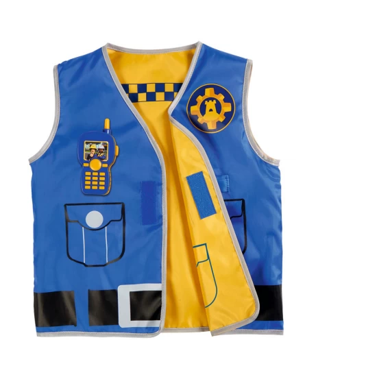 Set de interventie Pompierul Sam cu vesta cu 2 fete