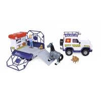 Vehicul salvare animale cu figurine si remorca Pompierul Sam