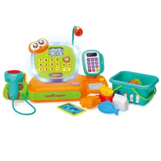 Prima mea casa de marcat cu lumini si sunete Hola Toys Prima mea casa de marcat cu lumini si sunete Hola Toys