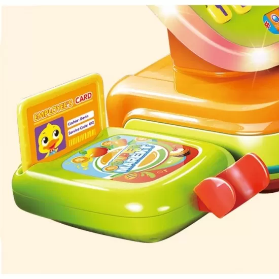 Prima mea casa de marcat cu lumini si sunete Hola Toys Prima mea casa de marcat cu lumini si sunete Hola Toys