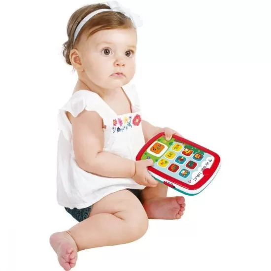 Prima mea tableta cu muzica si lumini Hola Toys Prima mea tableta cu muzica si lumini Hola Toys