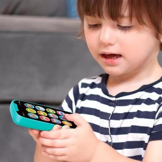 Jucarie smartphone cu muzica si lumini albastru Hola Toys Jucarie smartphone cu muzica si lumini albastru Hola Toys