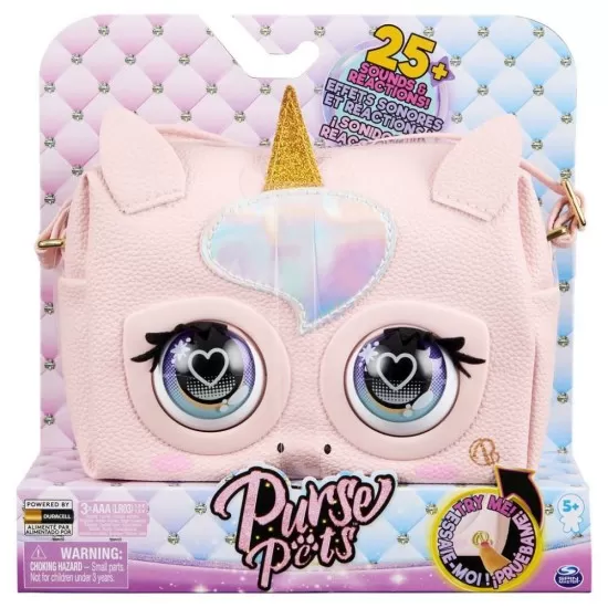 Jucarie interactiva - Gentuta unicorn Purse Pets Jucarie interactiva - Gentuta unicorn Purse Pets
