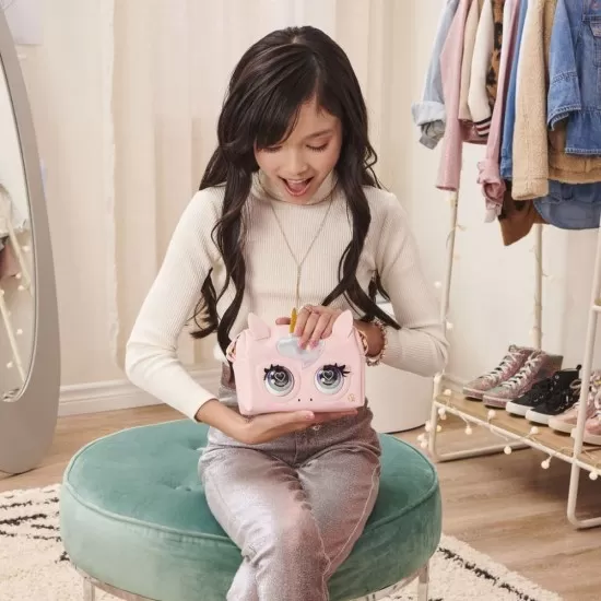 Jucarie interactiva - Gentuta unicorn Purse Pets Jucarie interactiva - Gentuta unicorn Purse Pets