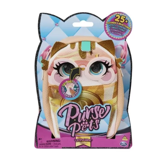 Gentuta interactiva Purse Pets Bag Trendy Treats Pisicuta Catpuchino Gentuta interactiva Purse Pets Bag Trendy Treats Pisicuta Catpuchino