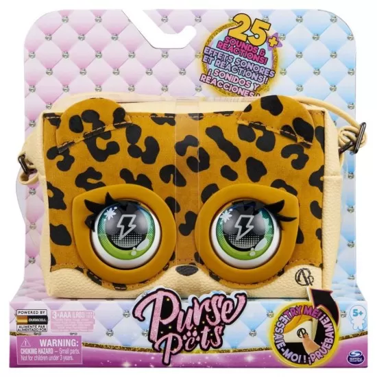 Jucarie interactiva - Gentuta leopard Purse Pets Jucarie interactiva - Gentuta leopard Purse Pets