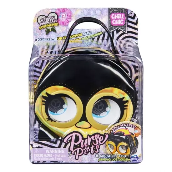 Gentuta micro pinguin negru Purse Pets Gentuta micro pinguin negru Purse Pets