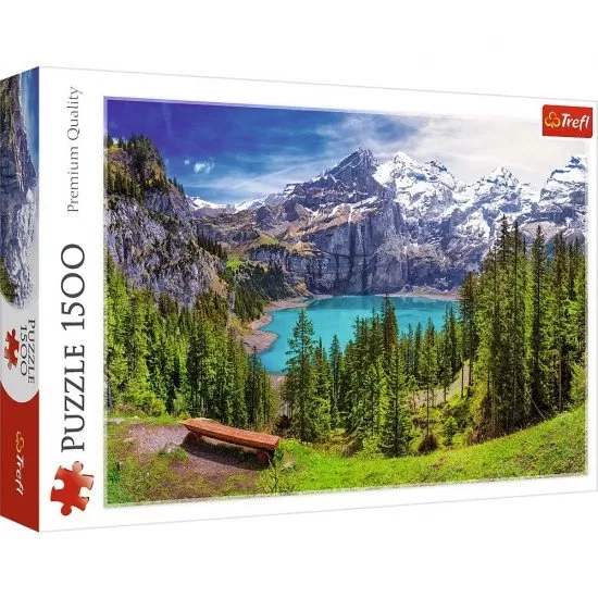 Puzzle Lacul Oeschinen 1500 piese Puzzle Lacul Oeschinen 1500 piese