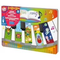 Puzzle din lemn 5 piese - Pian cu sunete