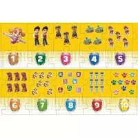 Puzzle educational 20 piese numere Patrula Catelusilor