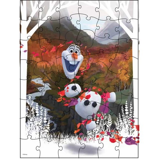 Puzzle surpriza Frozen 2 cu 48 piese in cutie diamant