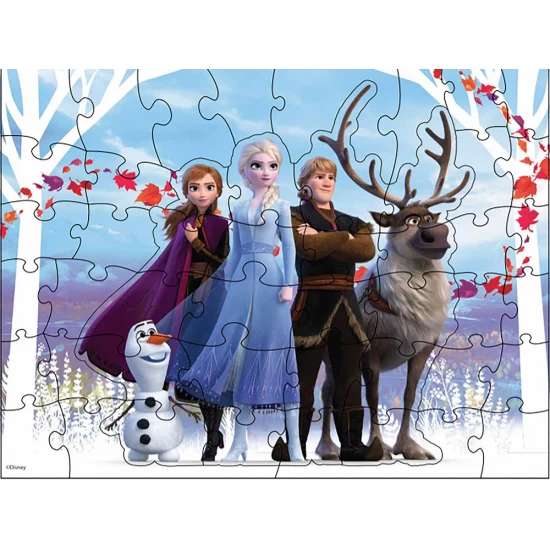 Puzzle surpriza Frozen 2 cu 48 piese in cutie diamant