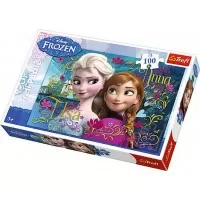 Puzzle 100 piese Anna si Elsa Frozen
