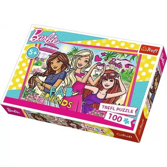 Puzzle Trefl Barbie in vacanta 100 piese Puzzle Trefl Barbie in vacanta 100 piese