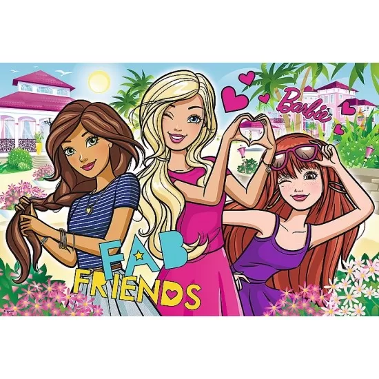 Puzzle Trefl Barbie in vacanta 100 piese Puzzle Trefl Barbie in vacanta 100 piese