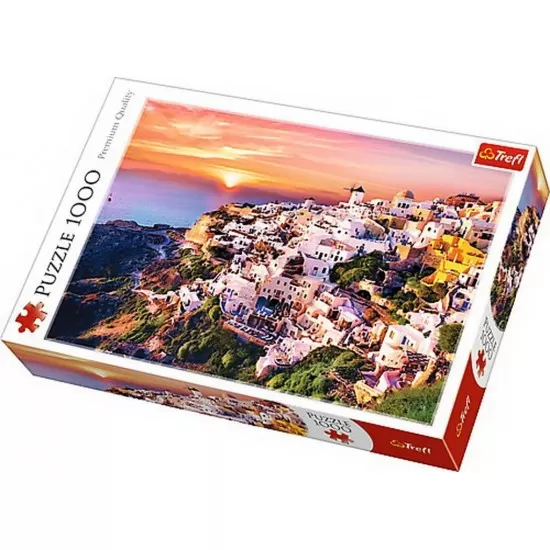 Puzzle Trefl 1000 piese - Apus in Santorini Puzzle Trefl 1000 piese - Apus in Santorini