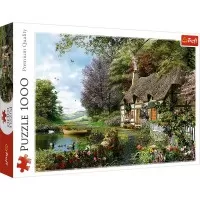 Puzzle Trefl 1000 piese - Casuta de pe lac