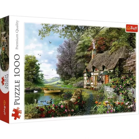 Puzzle Trefl 1000 piese - Casuta de pe lac