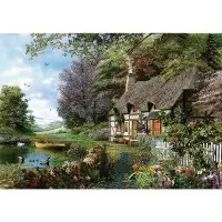 Puzzle Trefl 1000 piese - Casuta de pe lac