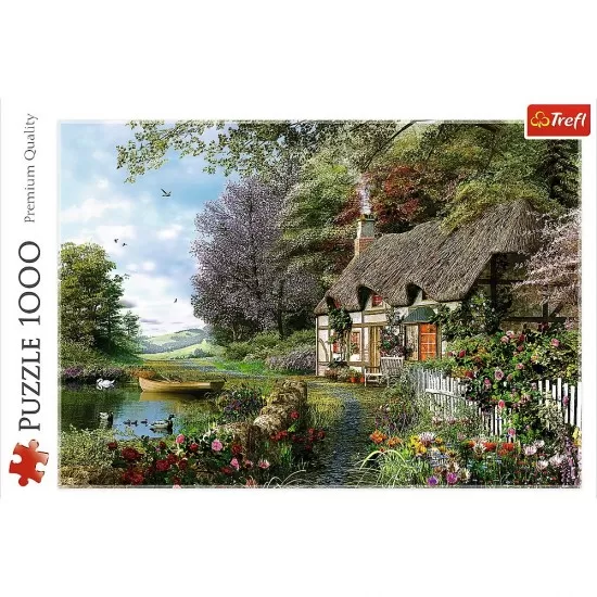 Puzzle Trefl 1000 piese - Casuta de pe lac