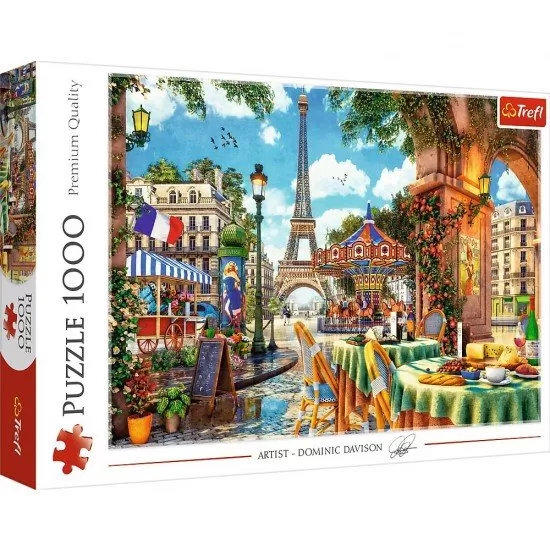 Puzzle Trefl dimineata pariziana 1000 piese Puzzle Trefl dimineata pariziana 1000 piese