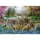 Puzzle Trefl familie de lupi 1000 piese Puzzle Trefl familie de lupi 1000 piese