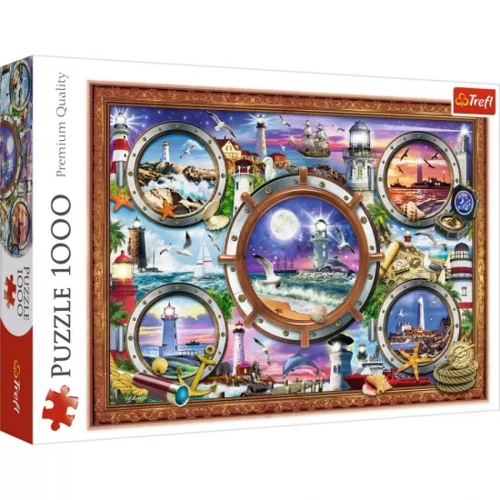 Puzzle Trefl 1000 piese - Faruri pline de culoare Puzzle Trefl 1000 piese - Faruri pline de culoare