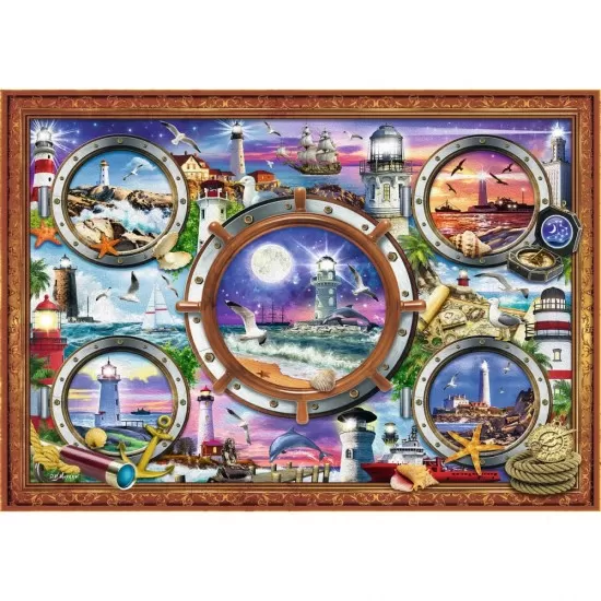 Puzzle Trefl 1000 piese - Faruri pline de culoare Puzzle Trefl 1000 piese - Faruri pline de culoare