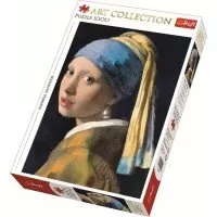 Puzzle Trefl 1000 piese - Fata cu cercel cu perla
