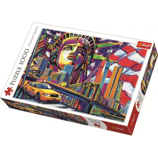 Puzzle Trefl 1000 piese - New York in culori Puzzle Trefl 1000 piese - New York in culori