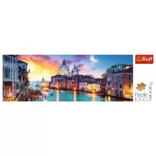 Puzzle Trefl 1000 piese - Panorama Canal Grande Venetia Puzzle Trefl 1000 piese - Panorama Canal Grande Venetia