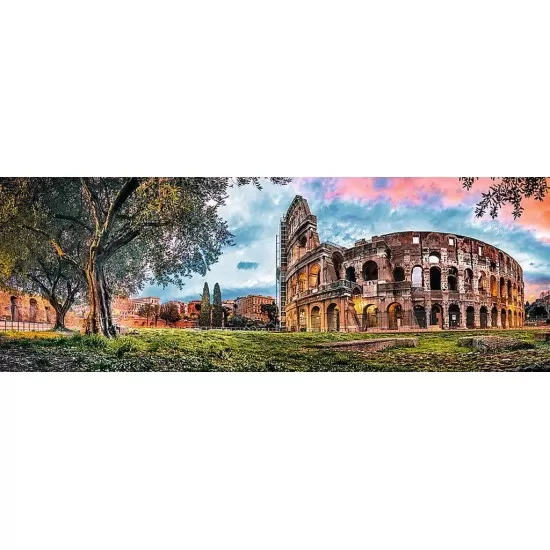 Puzzle Trefl 1000 piese - Panorama Colosseum la rasarit Puzzle Trefl 1000 piese - Panorama Colosseum la rasarit