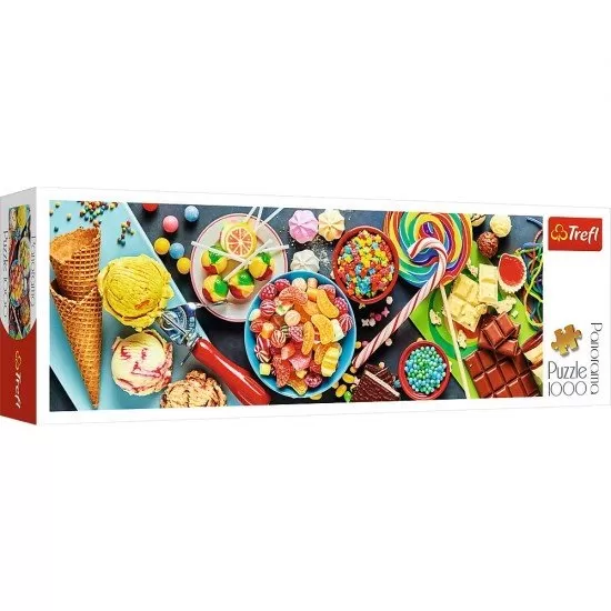 Puzzle Trefl panorama o incantare dulce 1000 piese Puzzle Trefl panorama o incantare dulce 1000 piese