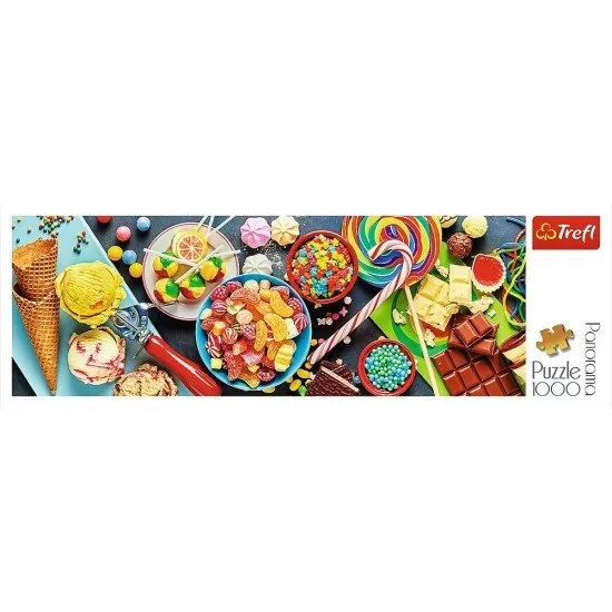 Puzzle Trefl panorama o incantare dulce 1000 piese Puzzle Trefl panorama o incantare dulce 1000 piese