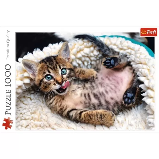 Puzzle Trefl 1000 piese - Pisicuta vesela Puzzle Trefl 1000 piese - Pisicuta vesela