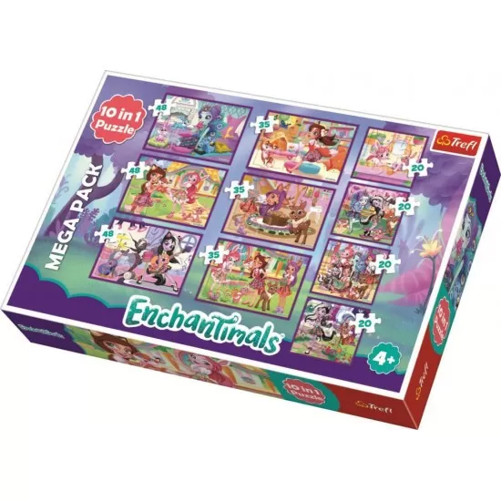 Puzzle Trefl 10 in 1 - Aventurile Enchantimals Puzzle Trefl 10 in 1 - Aventurile Enchantimals