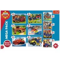 Puzzle Trefl 10 in 1 - Echipa Pompierului Sam