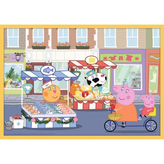 Puzzle Trefl 10 in 1 - Purcelusa Peppa Pig cu prietenii