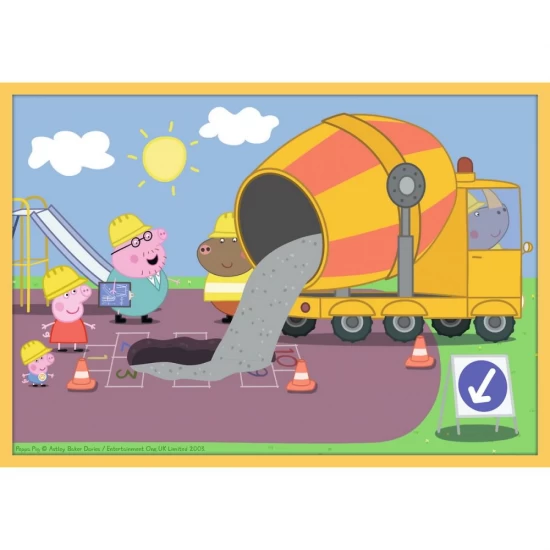 Puzzle Trefl 10 in 1 - Purcelusa Peppa Pig cu prietenii