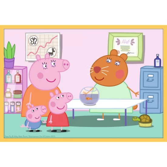 Puzzle Trefl 10 in 1 - Purcelusa Peppa Pig cu prietenii
