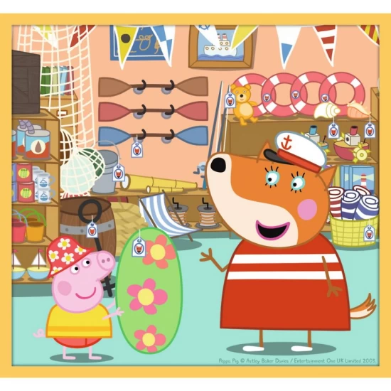 Puzzle Trefl 10 in 1 - Purcelusa Peppa Pig cu prietenii