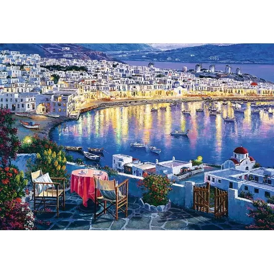Puzzle Trefl 1500 piese - Apus in Mykonos Puzzle Trefl 1500 piese - Apus in Mykonos