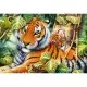 Puzzle Trefl 1500 piese - Tigri bengalezi in padurea tropicala Puzzle Trefl 1500 piese - Tigri bengalezi in padurea tropicala