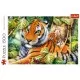 Puzzle Trefl 1500 piese - Tigri bengalezi in padurea tropicala Puzzle Trefl 1500 piese - Tigri bengalezi in padurea tropicala